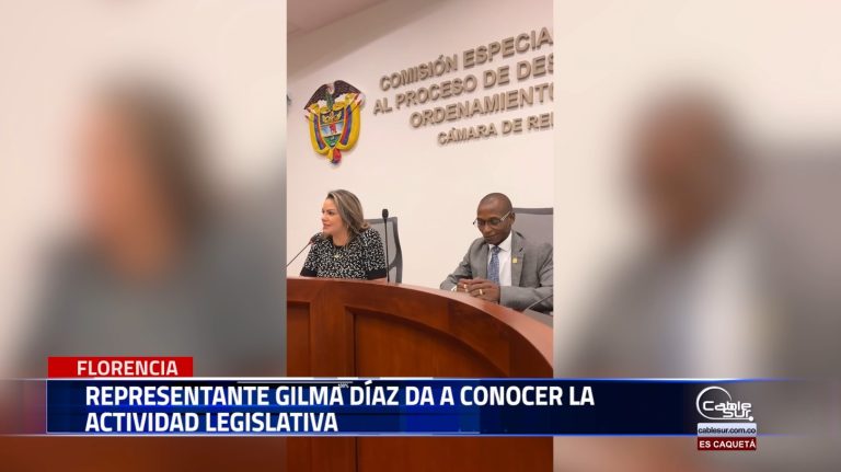 La representante a la cámara por el departamento de Caquetá dio a conocer la actividad legislativa entre ellas ser la vocera del partido liberal representar a la comunidad afro y acompañar a los alcaldes para la consecución de recursos.