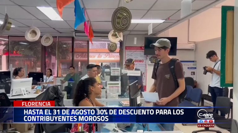 Descuento del 30% en intereses y sanciones para los impuestos vencidos incluye predial, industria y comercio, publicidad en exteriores, tasa por el uso de galerías e impuesto de circulación y tránsito.