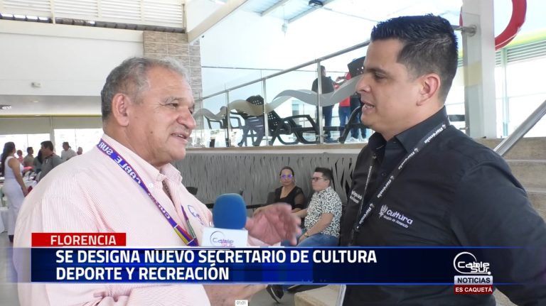 Florencia tiene nuevo secretario de cultura deporte y recreación se trata del administrador Juan Miguel Vargas García especialista de talento humano de la Uniamazonia.