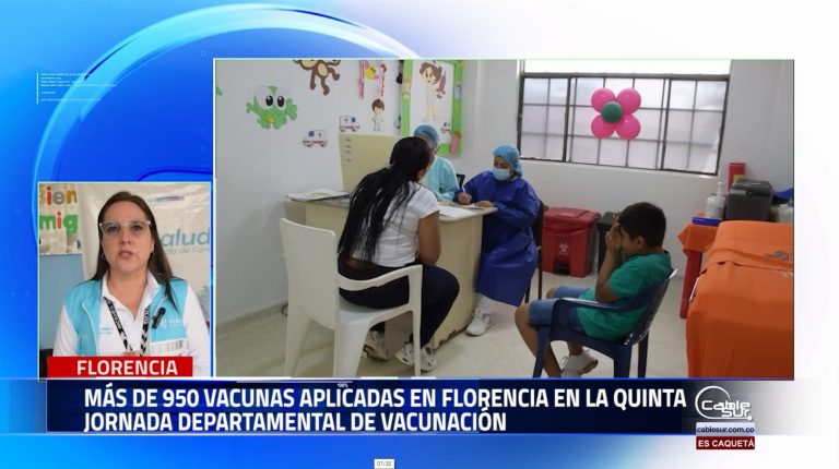 Sandra Liliana Vallejo, secretaria de salud municipal de Florencia, destacó el éxito alcanzado en la quinta jornada departamental de vacunación, realizada el pasado 24 de agosto.
