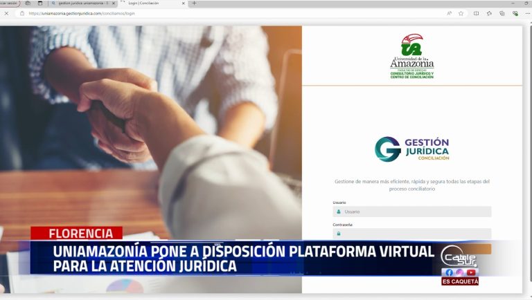 Modernización en la atención jurídica en la Uniamazonia introduciendo plataforma virtual.