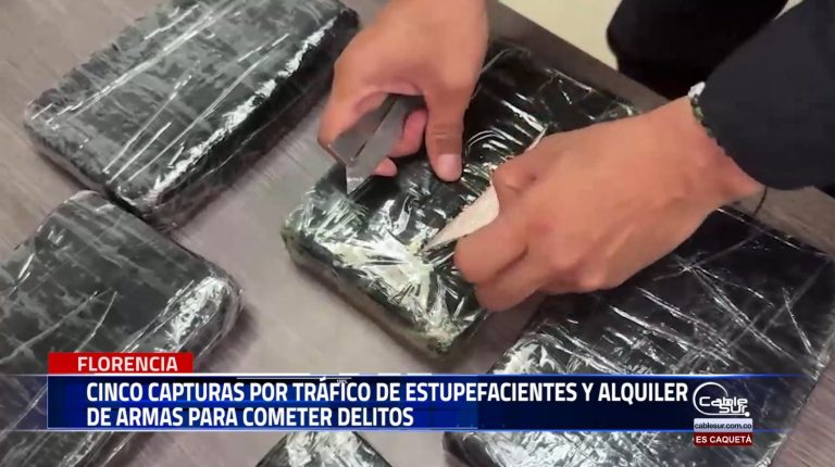 En dos operativos en Florencia y el Paujil fueron capturadas tres personas e incautados 46 kilogramos de alucinógenos.