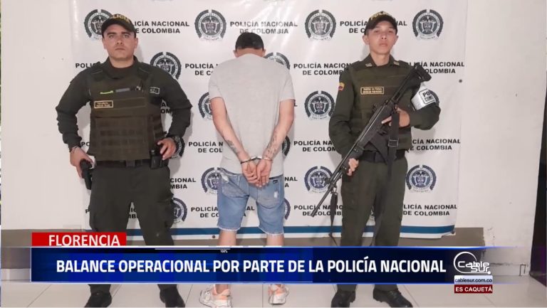 Captura por homicidio incautación de insumos y alucinógenos son los resultados entregados por el departamento de Policía Caquetá.