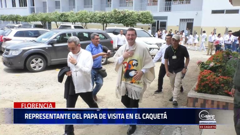 El nuncio apostólico Paolo Rudelli quien es el representante del papa en Colombia visita la ciudad de Florencia.