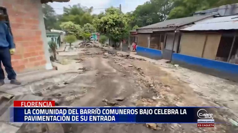 La comunidad del barrio comuneros bajo ha dado un paso significativo hacia el progreso con la pavimentación de la entrada a su sector.