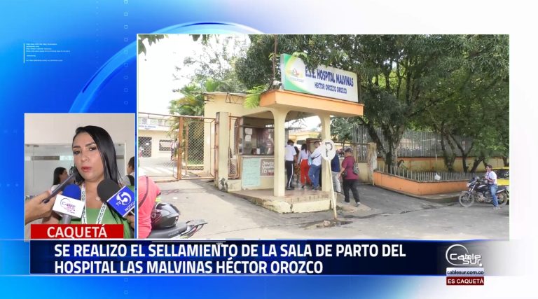 Por no cumplir parámetros de seguridad secretaria de salud sella varios servicios de centros de salud entre ellos la sala de partos del hospital comunal las Malvinas Héctor Orozco Orozco.