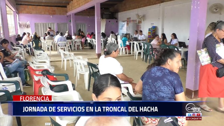 En la Troncal del Hacha se realiza jornada de servicios evento convocado por la personería de Florencia y en la que participa la institucionalidad.