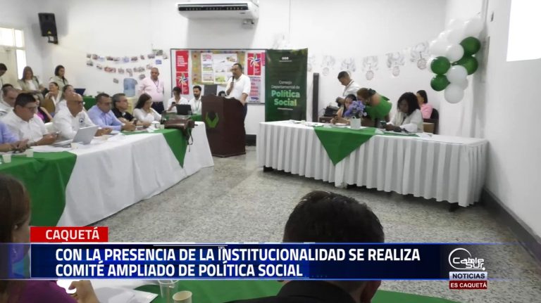 Alcaldes, instituciones que hacen presencia en el departamento de Caquetá participan del comité departamental de política social.