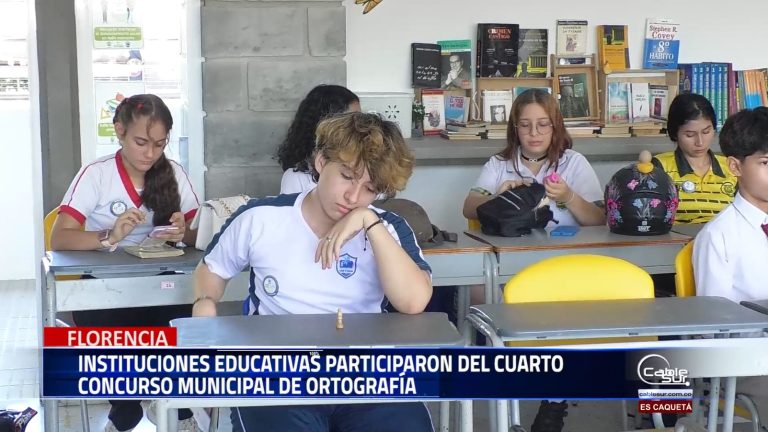En Florencia se realizó el cuarto concurso municipal de ortografía evento en el que participaron quienes participaron de este evento.