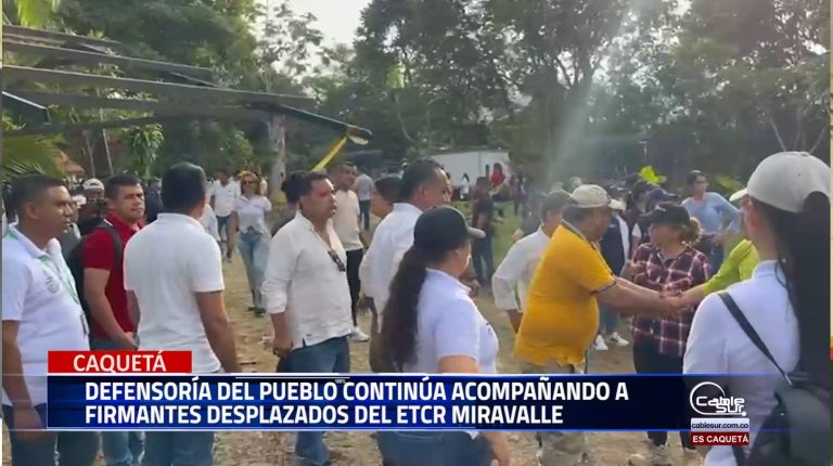 El defensor del pueblo territorial Caquetá habla del proceso de acompañamiento de los firmantes de paz desplazados desde el Etcr Miravalle al municipio de el Doncello.
