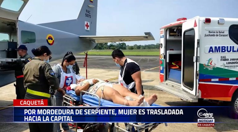 Realizaron un traslado aeromédico humanitario a una mujer de 51 años que sufrió una mordedura de serpiente en extremidad inferior.