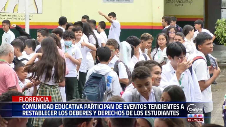Con eventos participativos comunidad educativa de la institución educativa san francisco de asís se capacitan en acciones tendientes a restablecer los deberes y derechos de niñas, niños y adolescentes.
