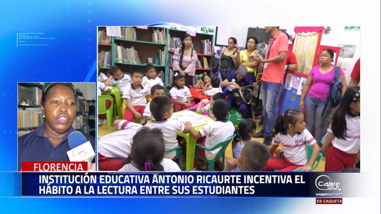 Con visita a las bibliotecas la institución educativa Antonio Ricaurte fomenta el hábito a la lectura en niños niñas desde su inició de educación escolar.