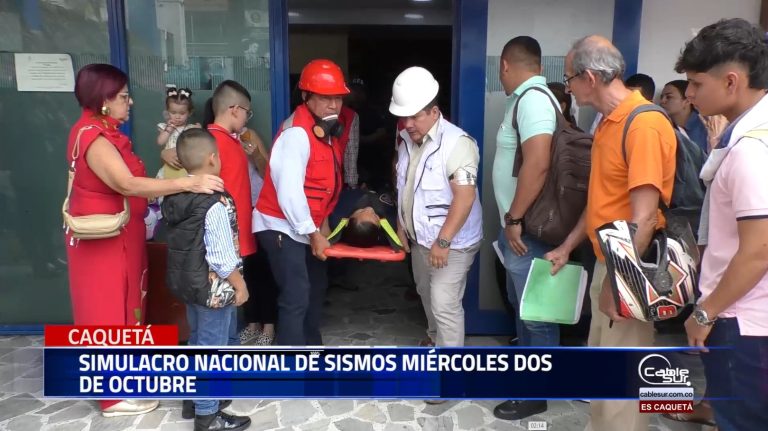 El departamento de Caquetá de vinculará a el simulacro nacional por sismo este se realizará el 2 de octubre, la invitación es a inscribir su empresa e institución en las alcaldías de los municipios.