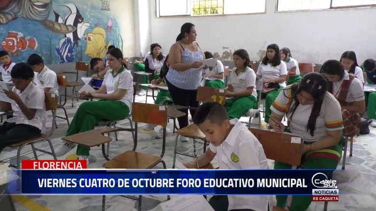 18 instituciones educativas están invitadas a participar del foro educativo municipal este tendrá a lugar en el auditorio san francisco de asís de la arquidiócesis de Florencia.