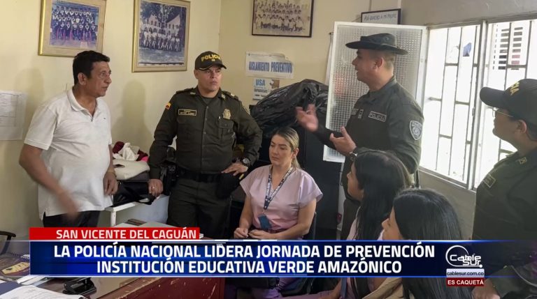 Llevó a cabo una jornada de prevención en la institución educativa verde amazónico.