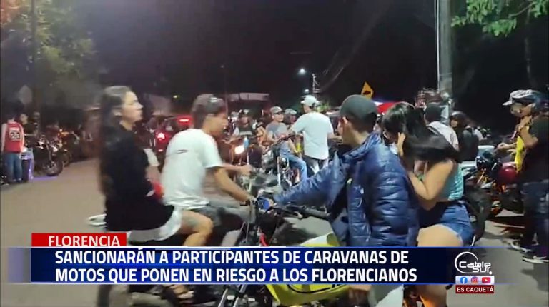 Ante la persistencia de ciudadanos en realizar caravanas de motociclistas se realizarán acciones tendientes a sancionar a quienes participen de estas actividades prohibidas en la ciudad de Florencia.