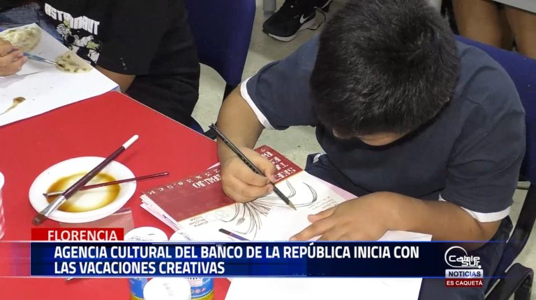 La agencia cultural del banco de la república durante esta semana de receso escolar con talleres dirigidos a niños y niñas realiza las vacaciones creativas.