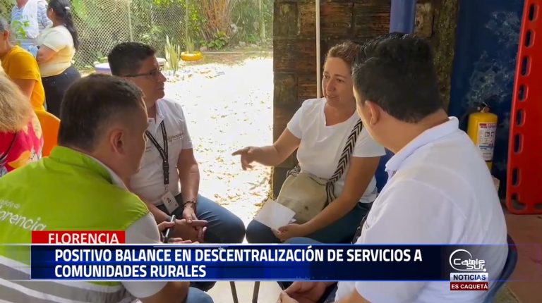 El secretario de hacienda dio un balance positivo de las jornadas de descentralización que se vienen haciendo en los centros poblados de los corregimientos de la ciudad de Florencia.