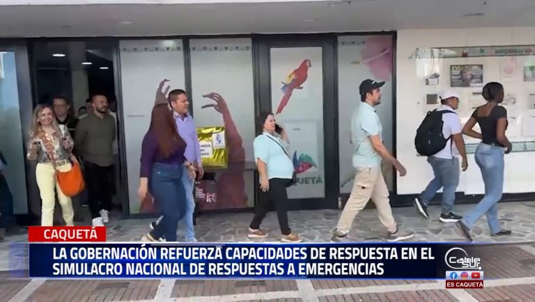 La gobernación del Caquetá, a través de su oficina de gestión del riesgo de desastres, participó activamente en el simulacro nacional.