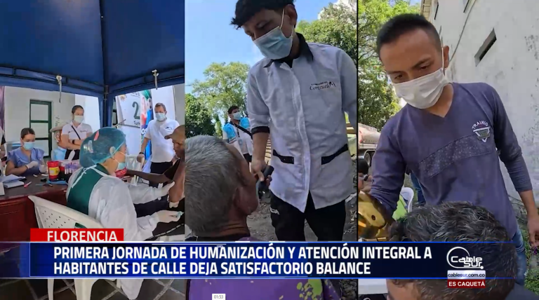 Con la participación de cerca de 300 habitantes de calle, finalizó con éxito la primera jornada de humanización y atención integral en Florencia.