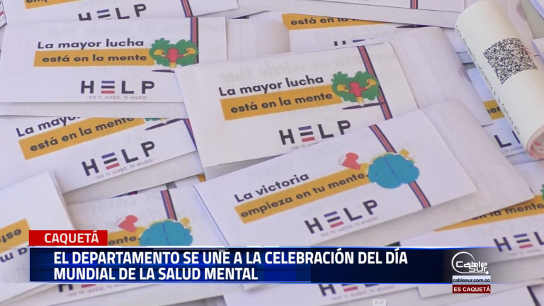 Con diferentes actividades Caquetá se une a la conmemoración de la semana de salud mental.