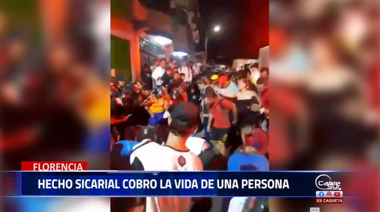 En un hecho registrado cerca de la terminal de trasporte de Florencia fue ultimado un hombre con arma de fuego perdiendo la vida.