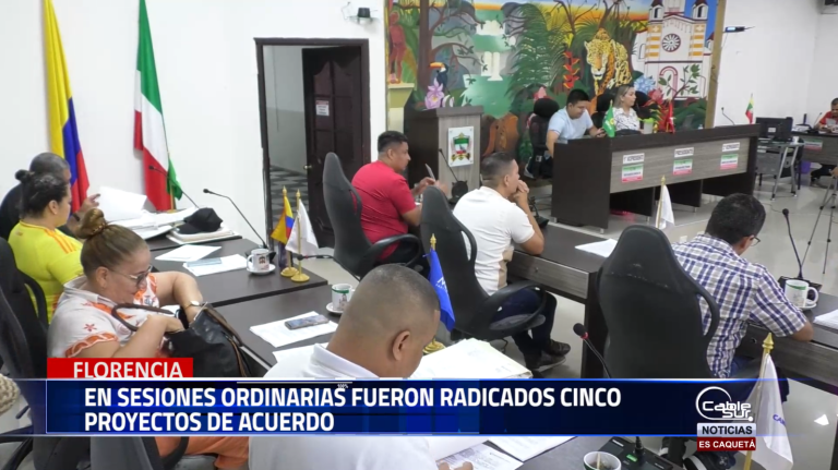 Cinco proyectos de acuerdo uno de ellos el presupuesto para la vigencia 2025 fueron radicados al concejo de Florencia durante este último periodo de sesiones ordinarias.