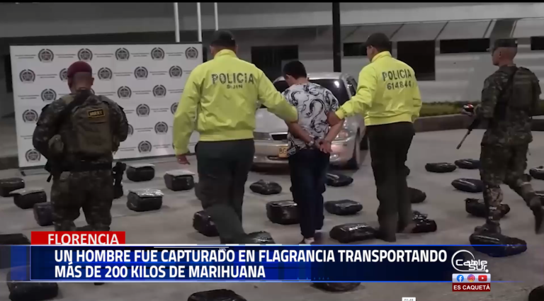 La policía nacional en coordinación con el Ejército Nacional y la Fiscalía General de la Nación y gracias a la información suministrada por fuente humana.