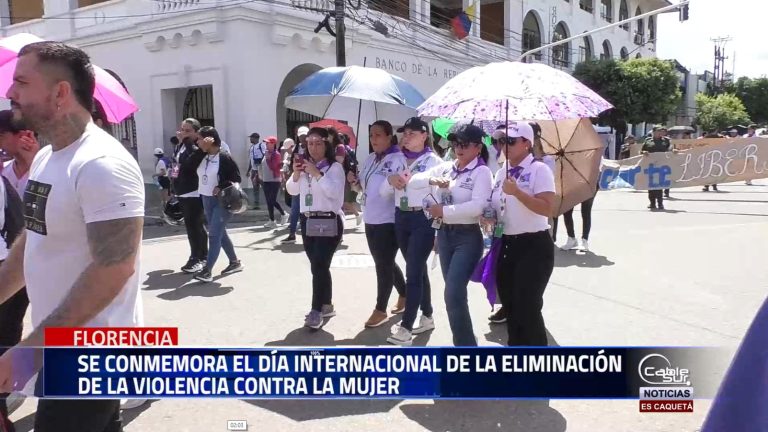 Con una marcha por las principales vías de la ciudad de Florencia se conmemoro el día internacional de la eliminación de la violencia contra la mujer.