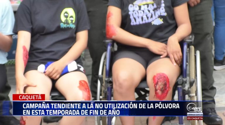 Ni una persona quemada con pólvora es la campaña que adelanta la secretaria de salud del departamento de Caquetá.