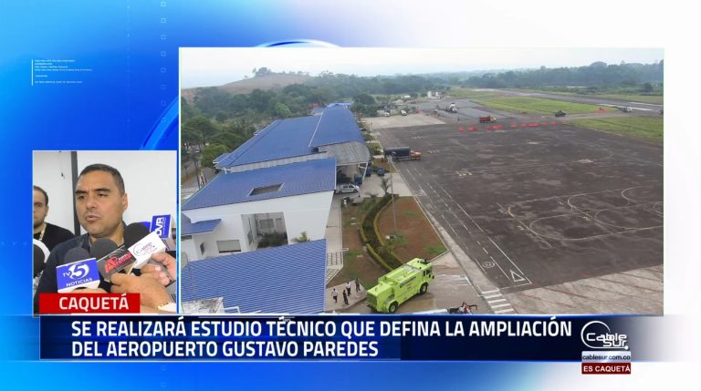 Ante los medios de comunicación el gobernador del departamento de Caquetá hablo de las reuniones previas a la realización de los estudios que determinen la ampliación del aeropuerto de Florencia Gustavo Artunduaga Paredes