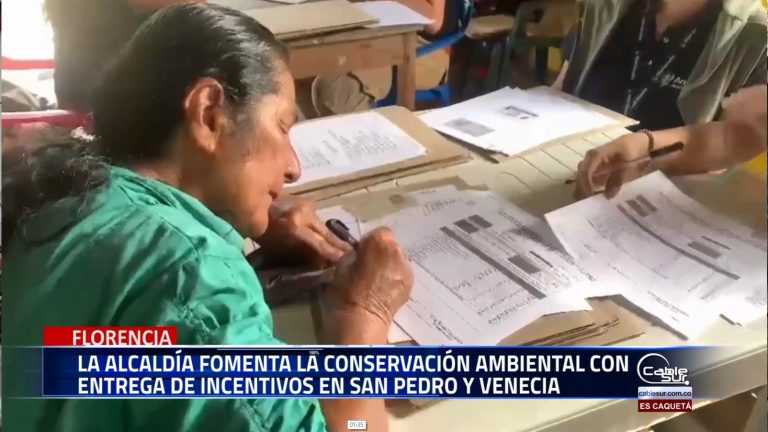 La alcaldía de Florencia, en el marco del programa de pagos por servicios ambientales que busca incentivar la preservación y restauración de ecosistemas fundamentales para la sostenibilidad del municipio realizó la entrega de incentivos a 54 beneficiarios de los corregimientos San Pedro y Venecia