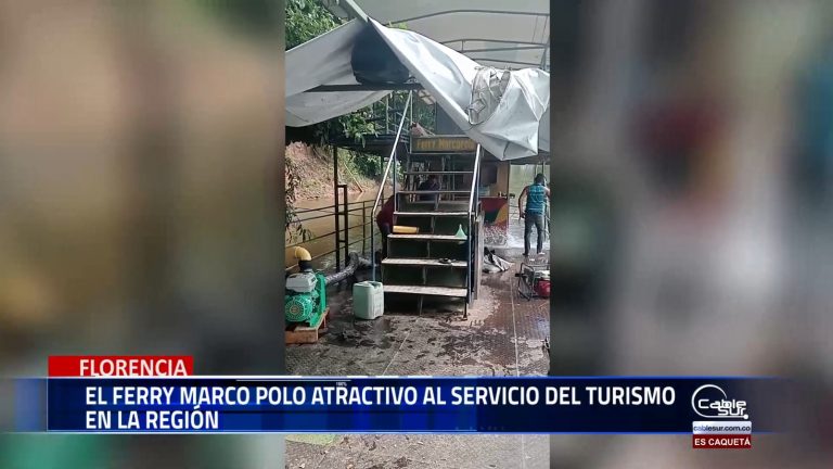 Una vez se dio su restauración el Ferry Marco Polo atractivo turístico volverá a navegar por las aguas del rio Orteguaza.