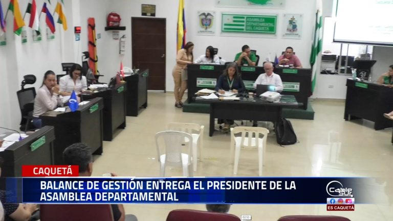 Al terminar su periodo como presidente de la asamblea departamental Richard Gutiérrez Cruz entrega el balance de lo realizado durante la vigencia 2024.