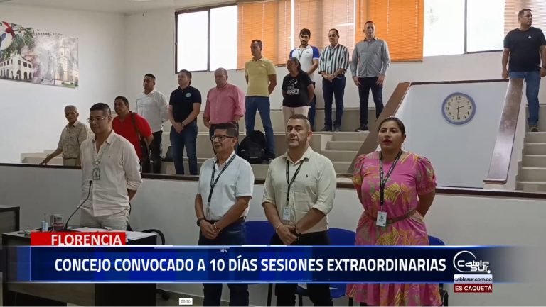 Dos proyectos de acuerdo radicados fue convocado el concejo de Florencia a diez días de sesiones extras