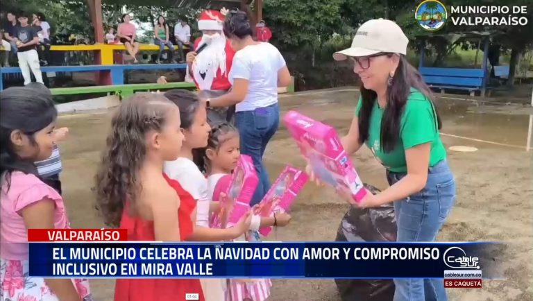 En el marco de las festividades navideñas, la administración municipal de Valparaíso se trasladó a mira valle para compartir momentos de alegría y unidad con la comunidad