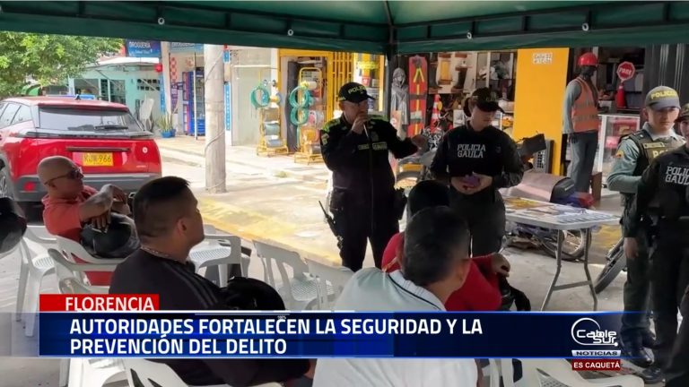 Con el propósito de mejorar la seguridad y la convivencia en Florencia, la Policía Nacional y la administración municipal realizaron una jornada de prevención en el barrio la Atalaya.