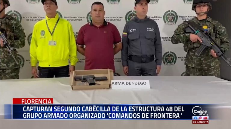 Confirmaron la captura de alias «Willington», segundo cabecilla de la estructura 48 del grupo armado organizado ‘comandos de frontera’.