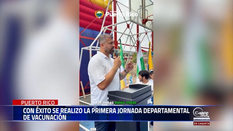 La Alcaldía de Puerto Rico, en conjunto con la ESE Sor Teresa Adele y la Secretaría de Salud Departamental, dio inicio a la primera jornada departamental de vacunación bajo el lema «Puerto Rico Caquetá al día».