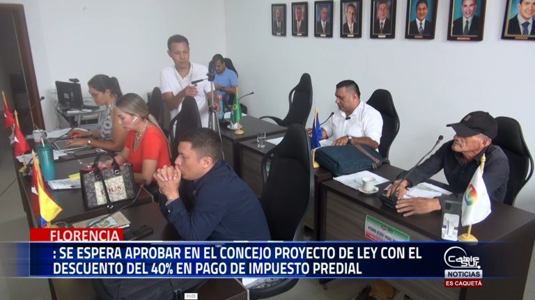 Se espera aprobar en el concejo proyecto de ley con el descuento del 40% en el pago de impuesto predial.