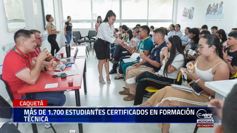 Más de 1.700 estudiantes certificados en formación técnica en Caquetá por el Sena, gracias a convenios establecidos con la secretaría de Educación departamental y la secretaría municipal de Florencia.