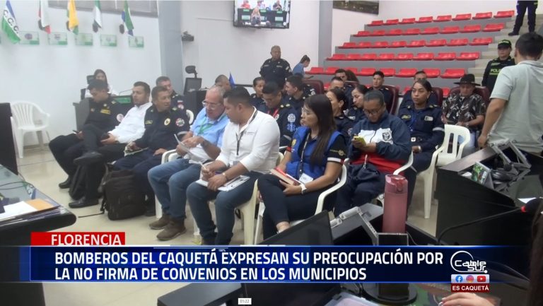 El capitán William Álvarez, del cuerpo de Bomberos de Florencia, advierte sobre las dificultades operativas ante la falta de firma de convenios.