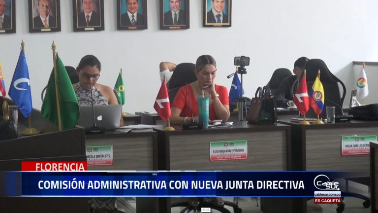 La comisión administrativa cuenta con una nueva junta directiva, la concejal Estefanía Núñez destaca la importancia de este cambio para el fortalecimiento de la gestión en Florencia.