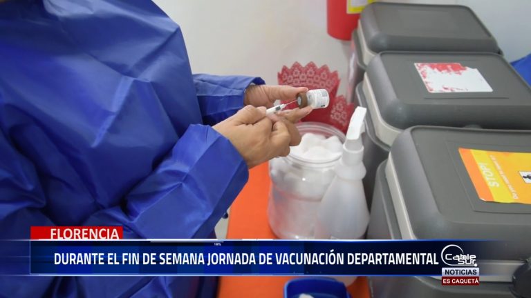 La Secretaría de Salud municipal informa que todo está listo para llevar a cabo la jornada de vacunación departamental durante este fin de semana.