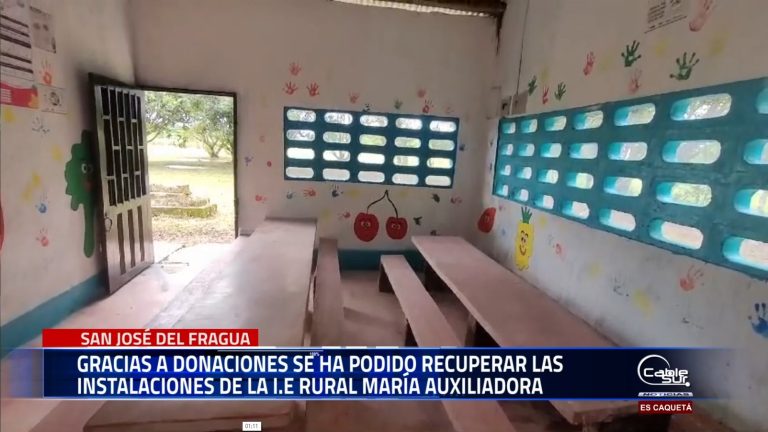 Gracias a donaciones, se ha logrado recuperar las instalaciones de la I.E. Rural María Auxiliadora, mejorando los espacios educativos y brindando un entorno más seguro y adecuado para los estudiantes.