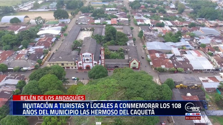 El Alcalde de Belén de los Andaquíes, Wilmar Ballén, extiende una invitación a turistas y residentes a unirse a la celebración de los 108 años del municipio conocido como «el más hermoso del Caquetá».