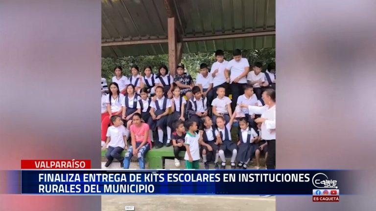 La gestora social del municipio de Valparaíso Adriana Morales Valencia completó la entrega de kits escolares en las instituciones educativas de la zona rural.