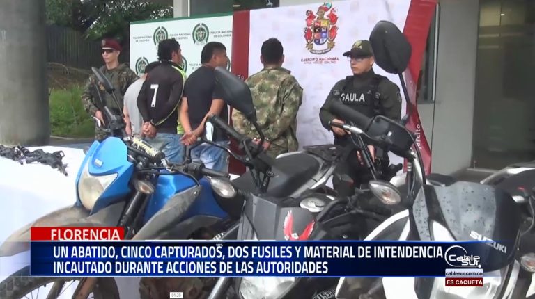 Ejército Nacional y la Policía Nacional, se logró la desarticulación de una comisión presuntamente vinculada a la estructura Teófilo Forero, dedicada a actividades delictivas y extorsivas en Florencia, Caquetá.