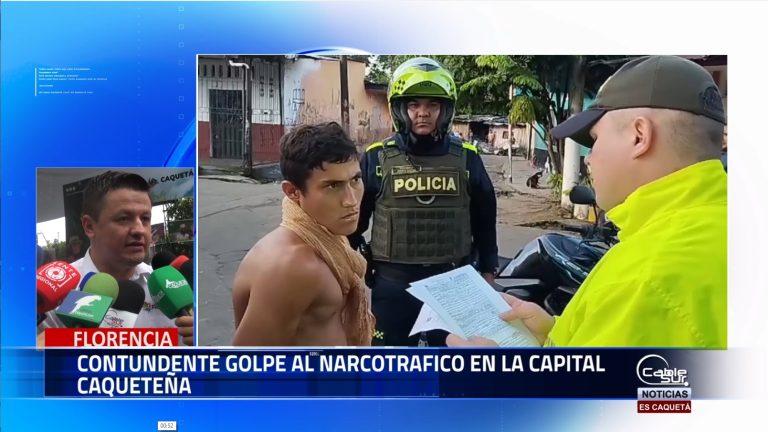 En un operativo conjunto, las autoridades lograron un contundente golpe contra el narcotráfico en la ciudad de Florencia, Caquetá, desarticulando una red denominada Comuna 13 que operaba en la zona.